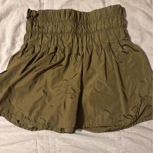 Free People High Waist Olive Shorts